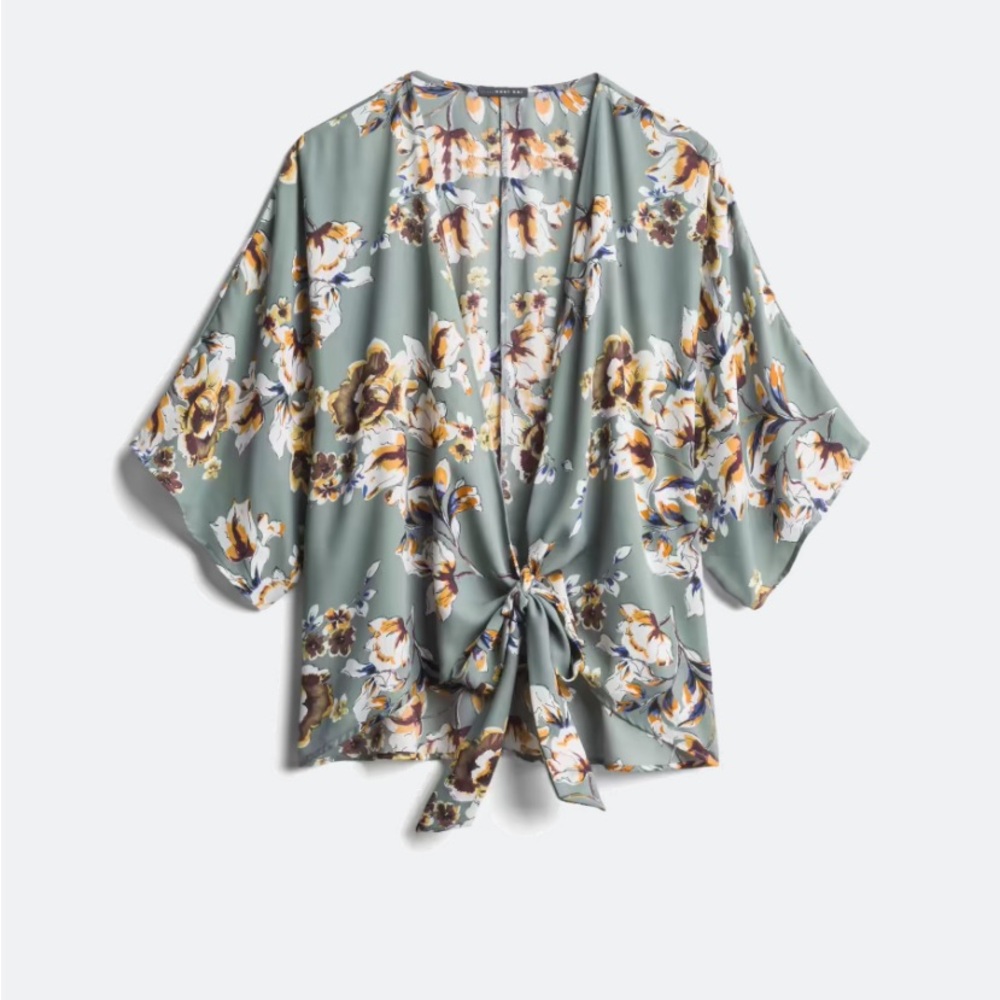 West Kei Costello Kimono Style Floral Blouse